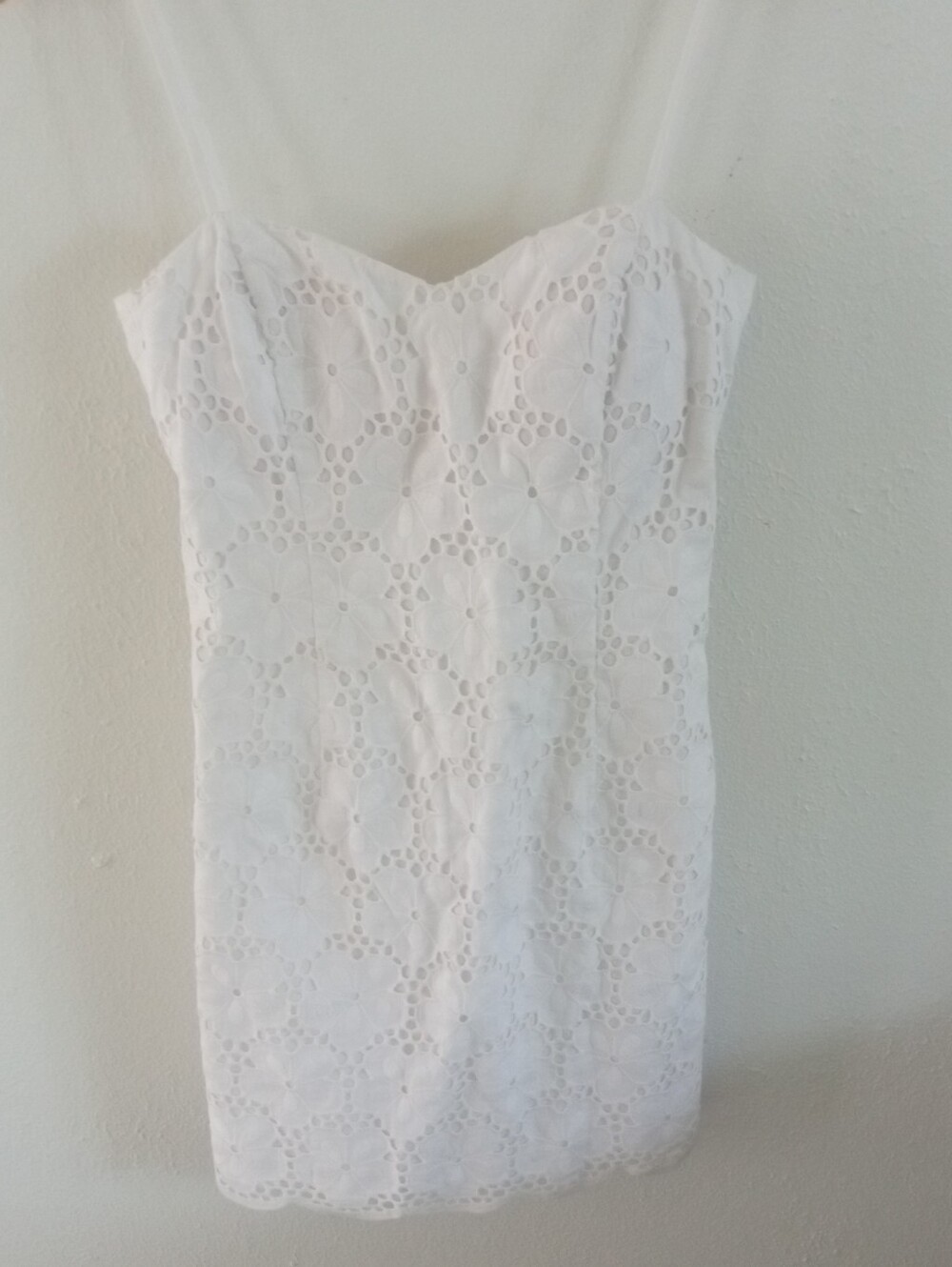 LILLY PULITZER McCallum Cotton Eyelit Mini Dress In White | 0 - Picture 3 of 9